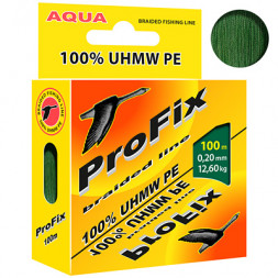 Шнур Aqua ProFix 100м 0,20мм темно-зеленый