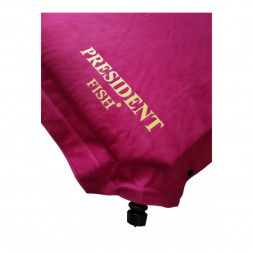 Коврик самонадувной President Fish 8см красный пупыр. 190*66 8818003