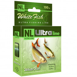 Леска Aqua NL Ultra White Fish белая рыба 0.18 100м