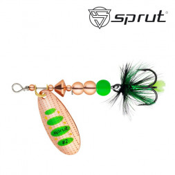 Блесна Sprut Caspia Spinner №2 4.5г/CGR