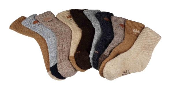 Носки Eurowool р 37-39 38-40, 70% шерсть с контрастной отделкой с пухом яка