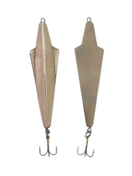 Блесна зимняя Бор Плюс двусторонняя 17 с подвес. тр. никель