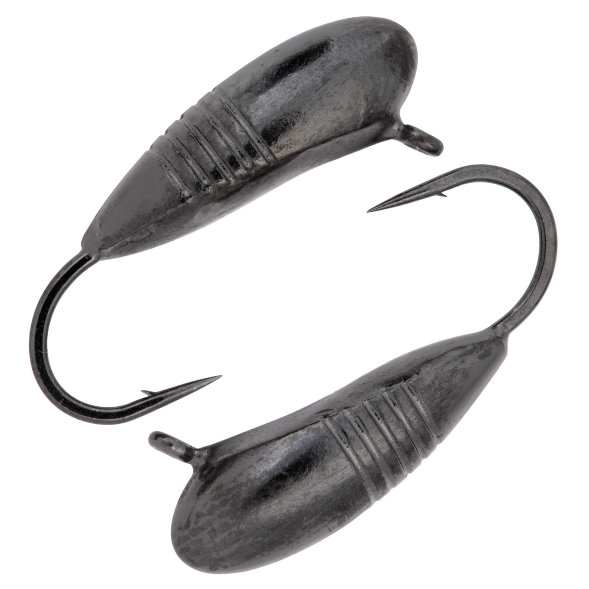 Мормышка вольфрамовая Condor Овсинка с ушком и рисками d 3,0 мм, вес 0,5 гр, черный никель 10 шт