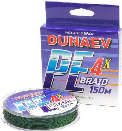 Леска плетеная DUNAEV PE X4 0.28 150м