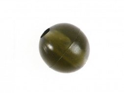 Бусина фидерная Namazu Soft Beads, PVC, d-7 мм, круглая, цв. темно-зеленый 20 шт.