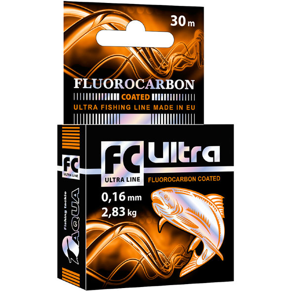 Леска Aqua FC Ultra Fluorocarbon Coated 0.20 30м