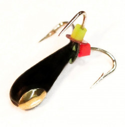 Мормышка вольфрамовая Condor Чертик, 4 крючка, с коронкой 4,0 мм, медь 15 шт