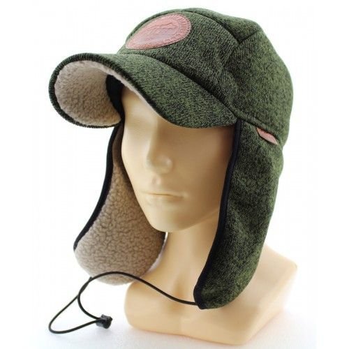 Кепка зим. EXTREAL Лахти трикотаж на иск. овчине хаки XL