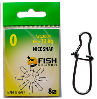 Застежка Fish Season Nice №000 4кг 8шт 2004-000F