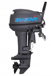 Двигатель лодочный SEANOVO, двухтактный, мощность 9,9 л.с., короткая нога,SN9,9FHS, вес 36 кг