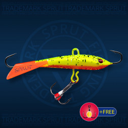 Балансир рыболовный для зимней рыбалки Sprut Tanpo №7 18г 65мм RLSPK+тр. с ф/к