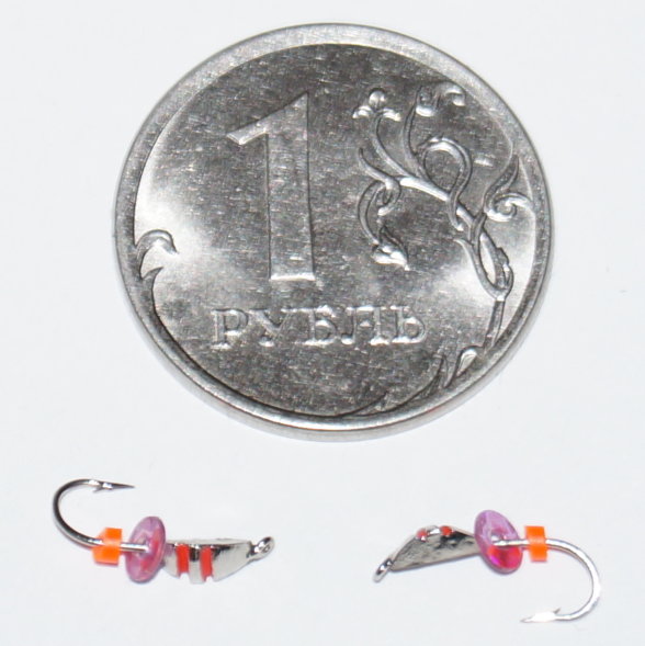 Мормышка вольфрамовая Клопик 2.5 с рисками гальваника Серебро 520